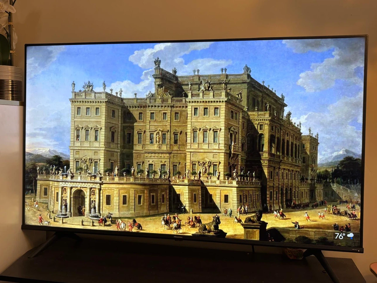 Hisense Smart TV with Classical Art Display