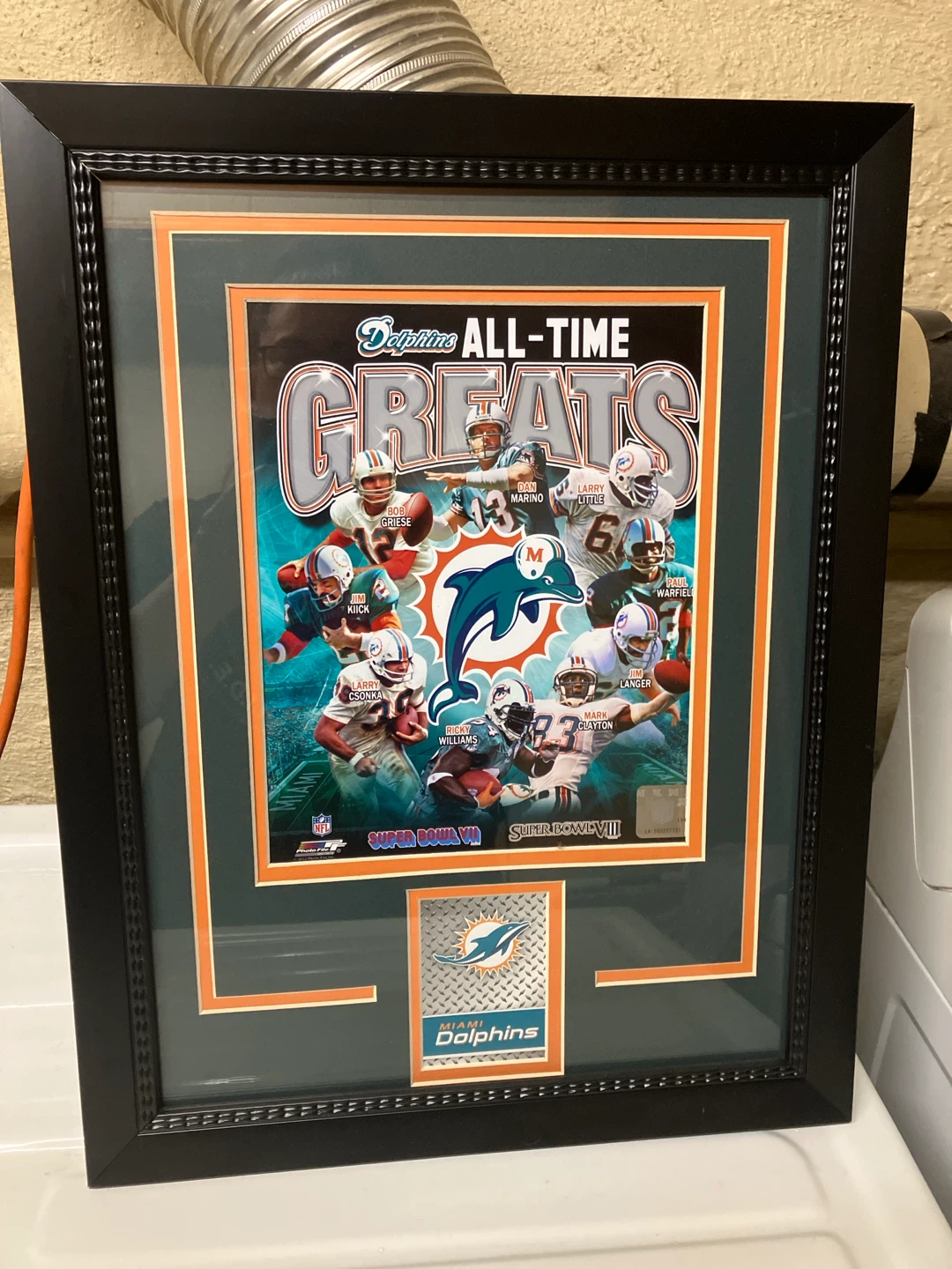 Miami Dolphins All-Time Greats Framed Photo