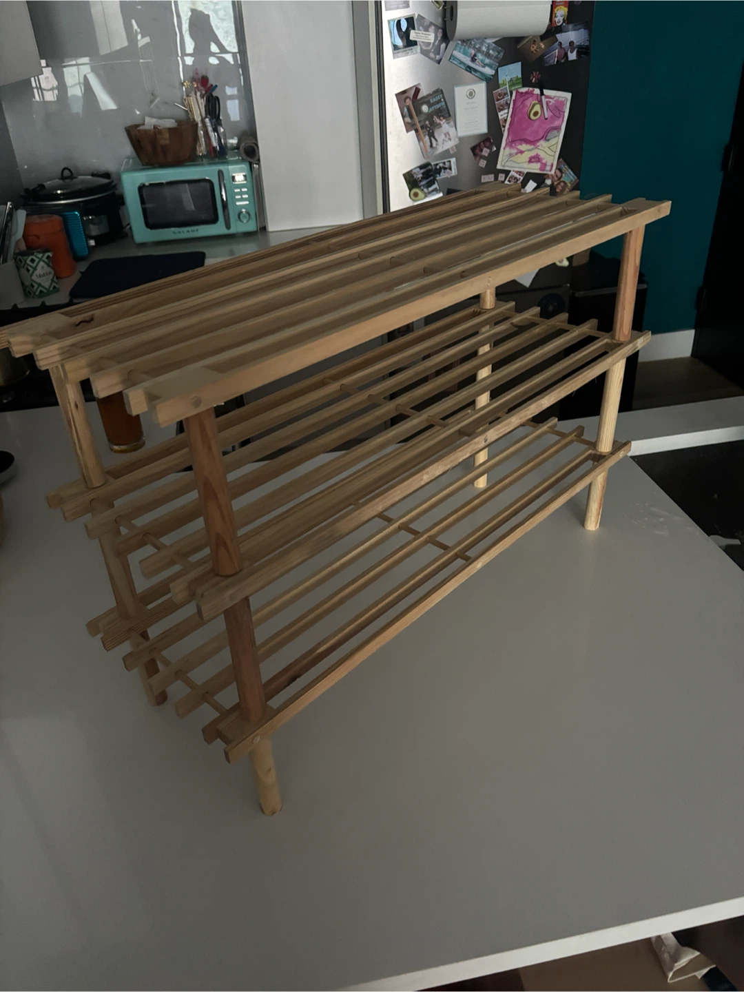 3-Tier Wooden Shoe Rack