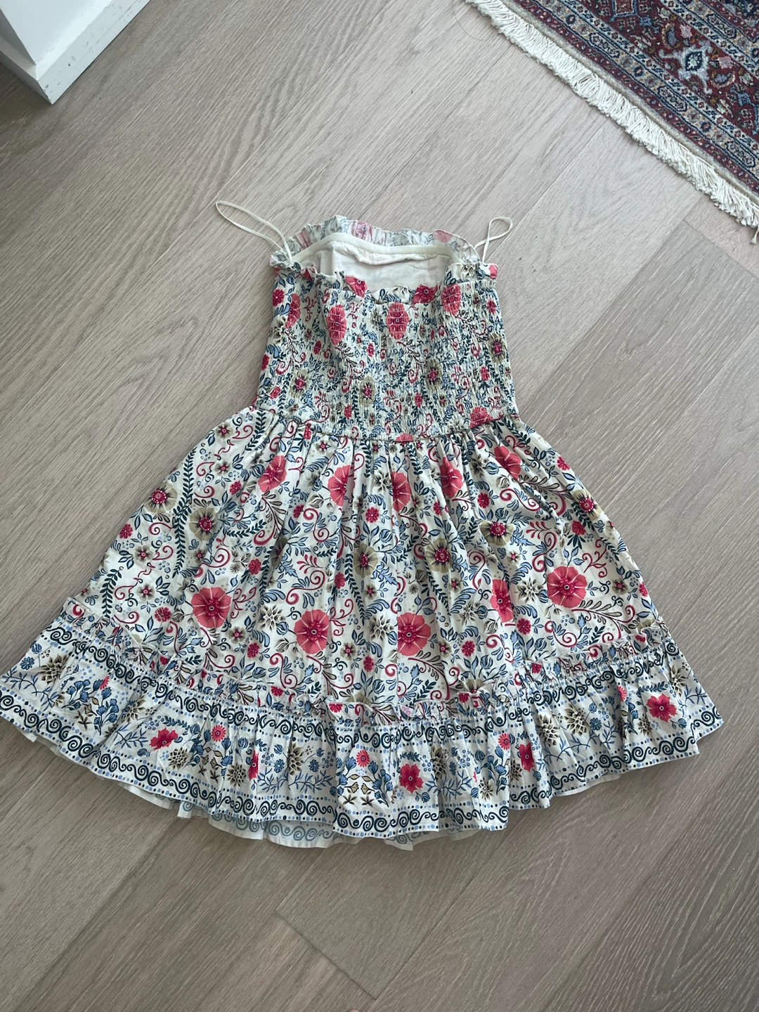 Anthropologie Boho Floral Strapless Dress - photo 2