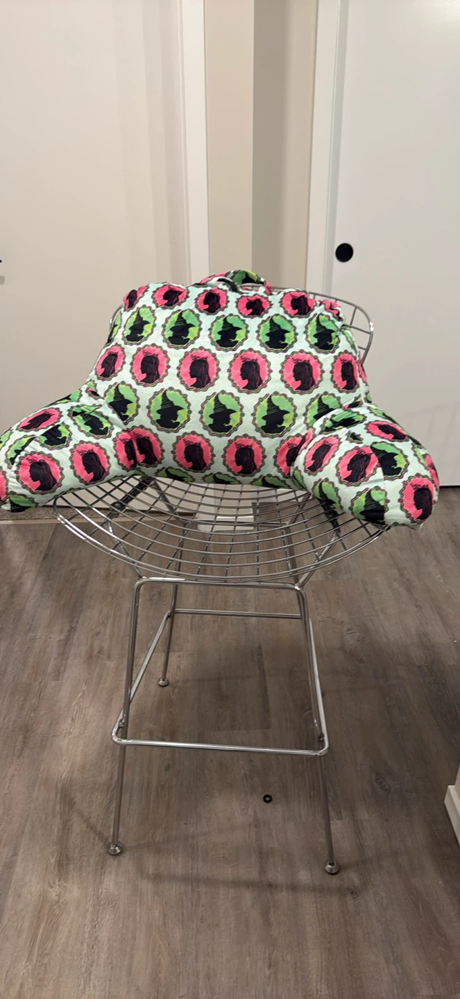 Reading Pillow with Wicked themed Silhouette Pattern