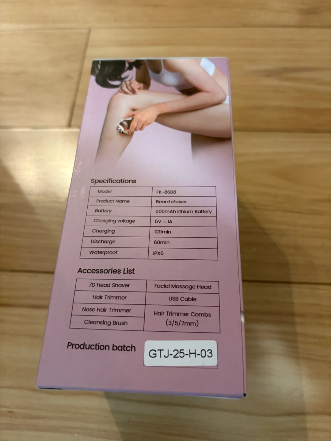 Wyklaus Electric Razor for Women, FK-8608 - photo 3