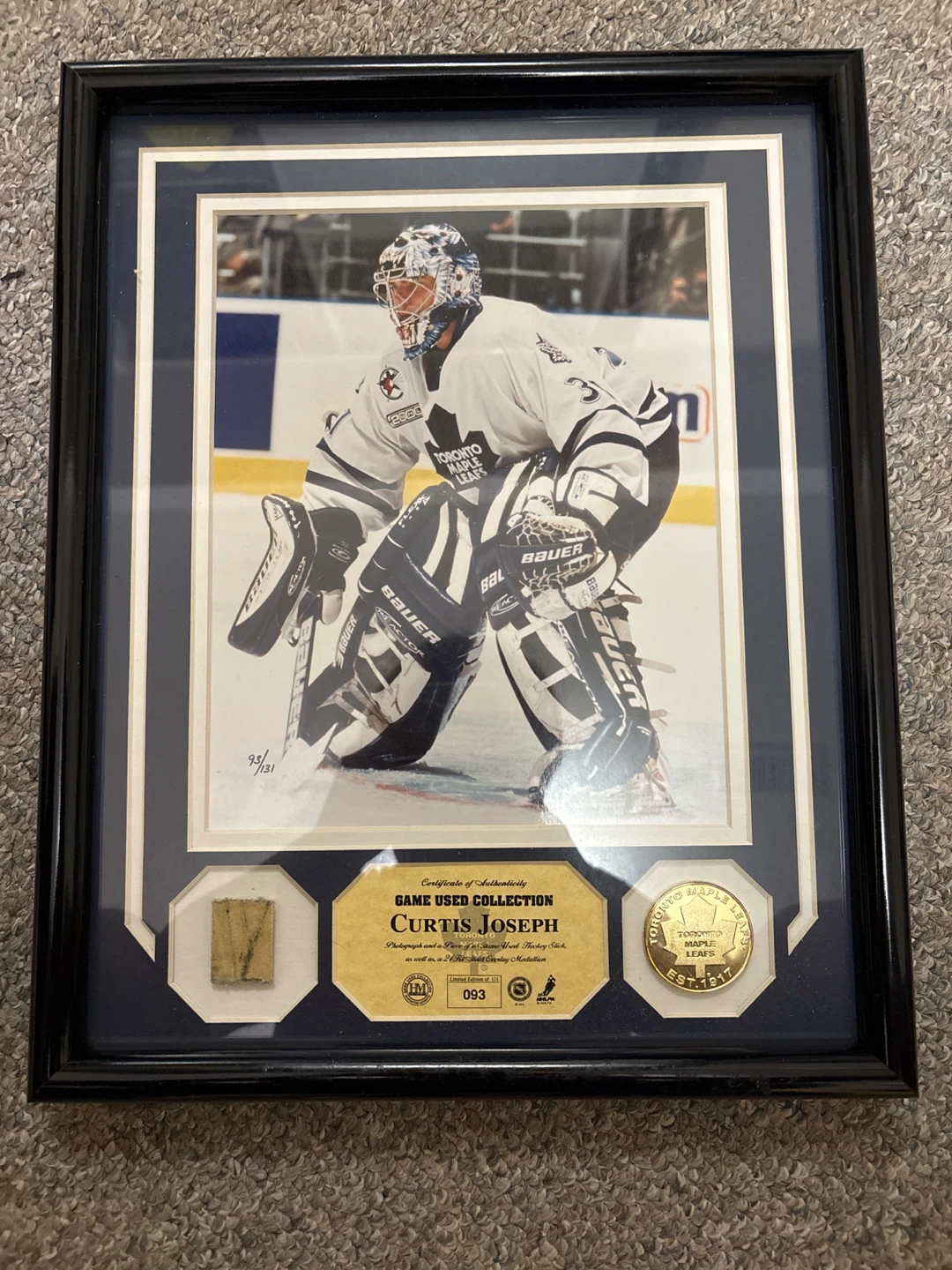 Curtis Joseph Game Used Hockey Stick 1999-2001