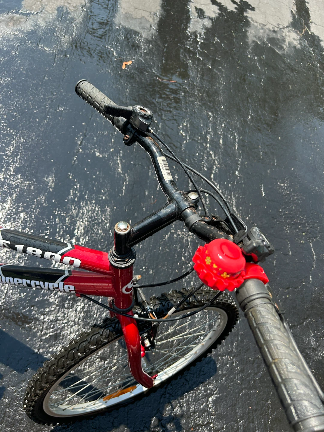 Red Bicycle with Bell, Brakes, and Kickstand - photo 3