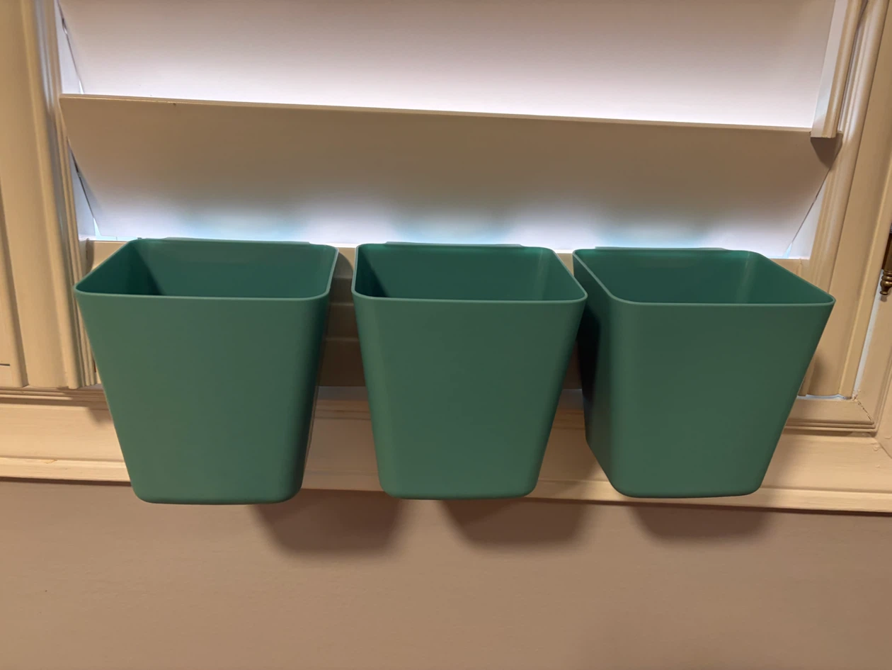 Teal Small Storage Containers - Set of 3