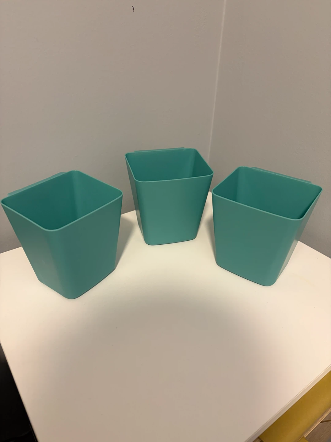 Teal Small Storage Containers - Set of 3 - photo 2