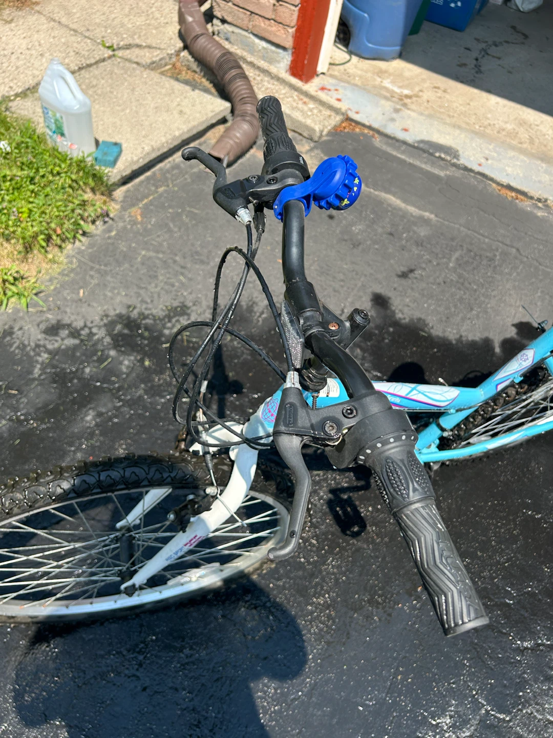 Blue Bike with Brakes, Bell, and Kickstand - photo 2