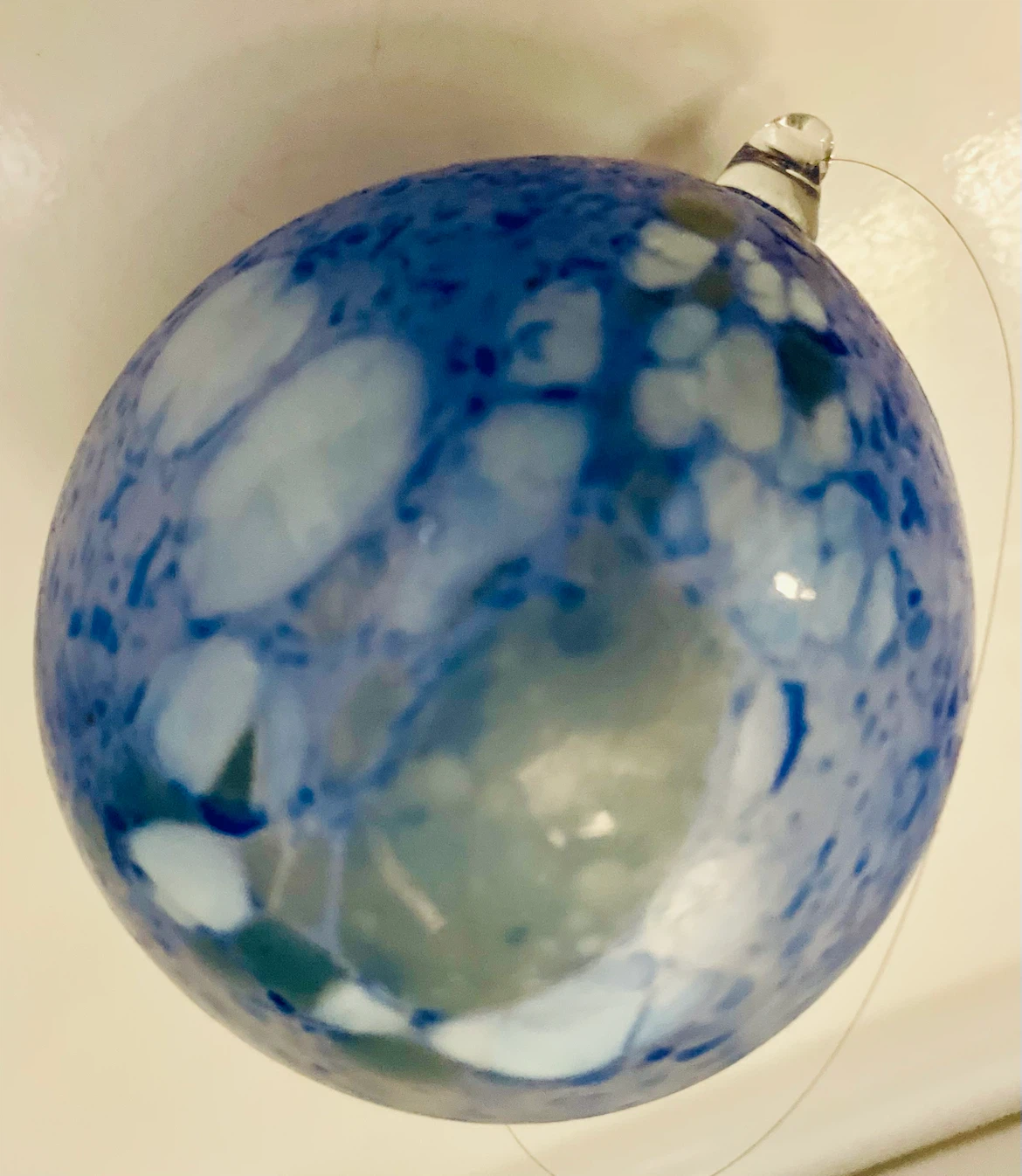 Vintage Hand Blown Glass Ornament - photo 3