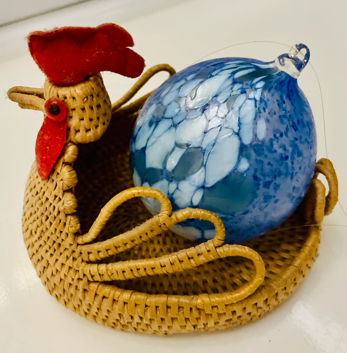 Vintage Hand Blown Glass Ornament - photo 5