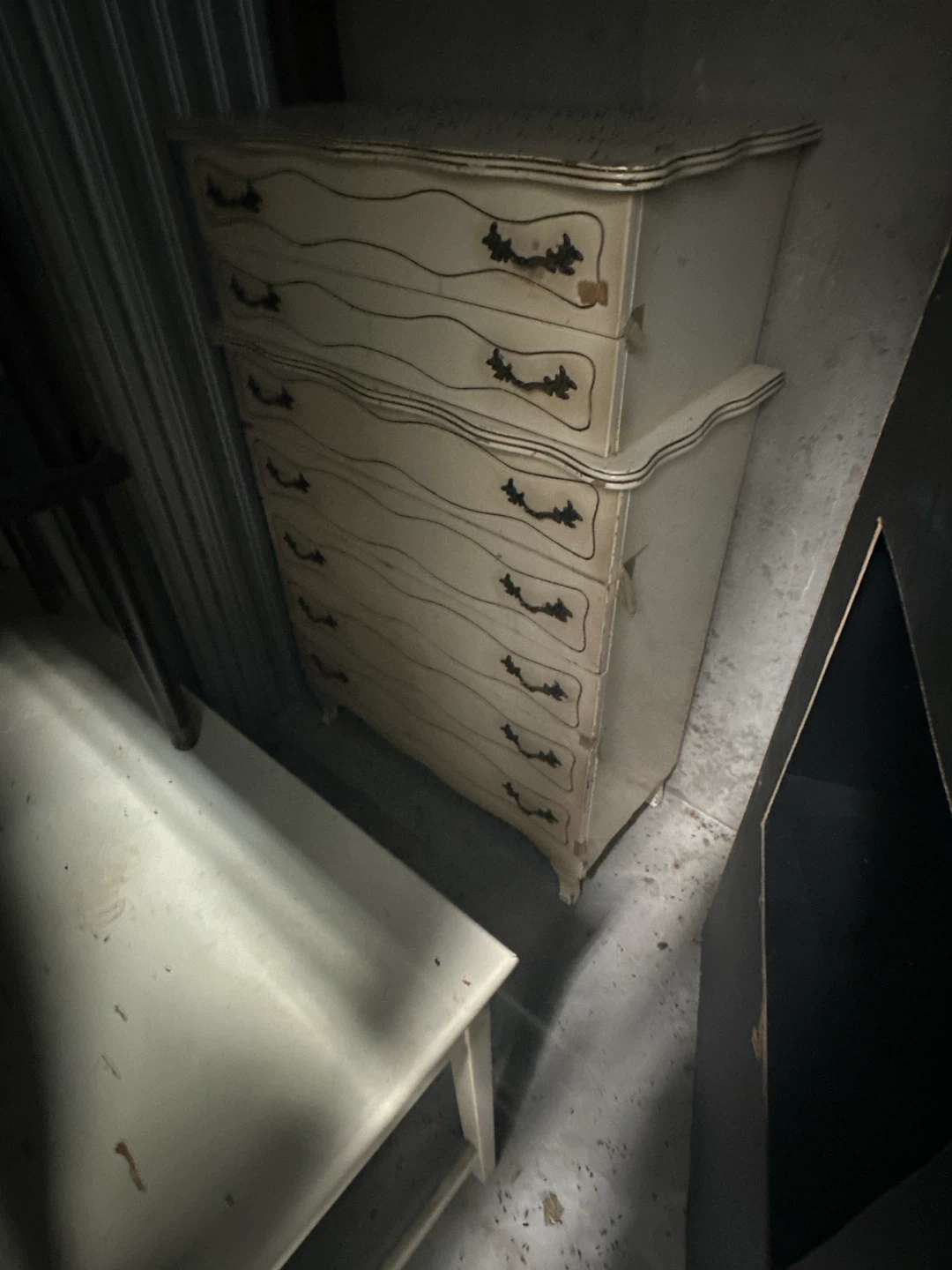 Vintage White Chest of Drawers