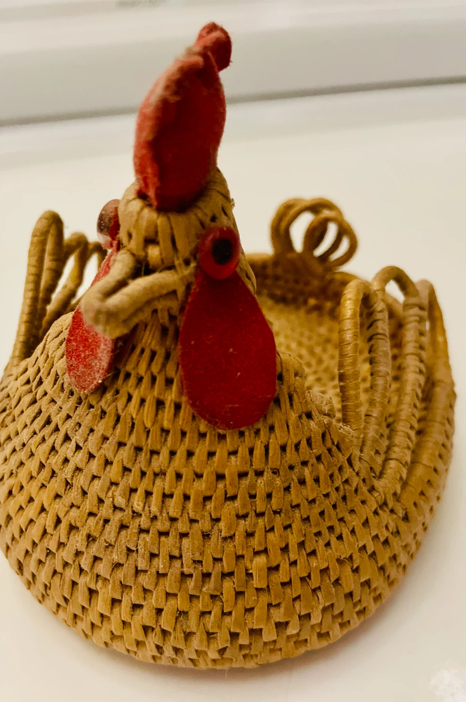 Vintage Hand Woven Chicken Basket - photo 3