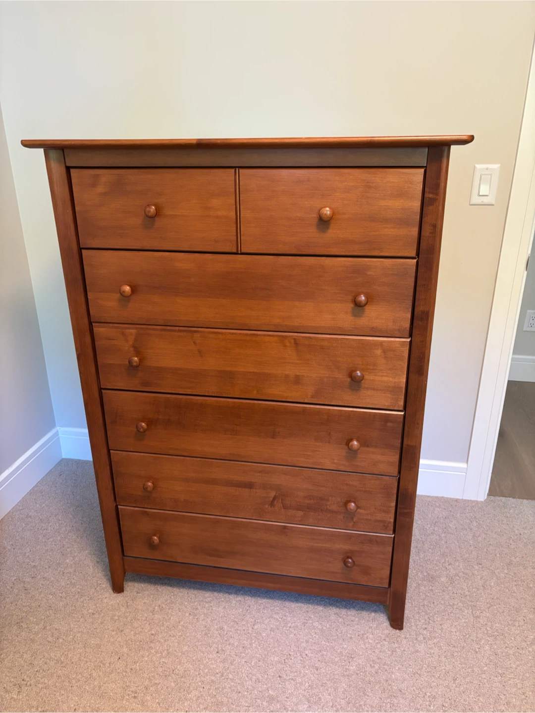 Full Oak 6-Drawer Dresser