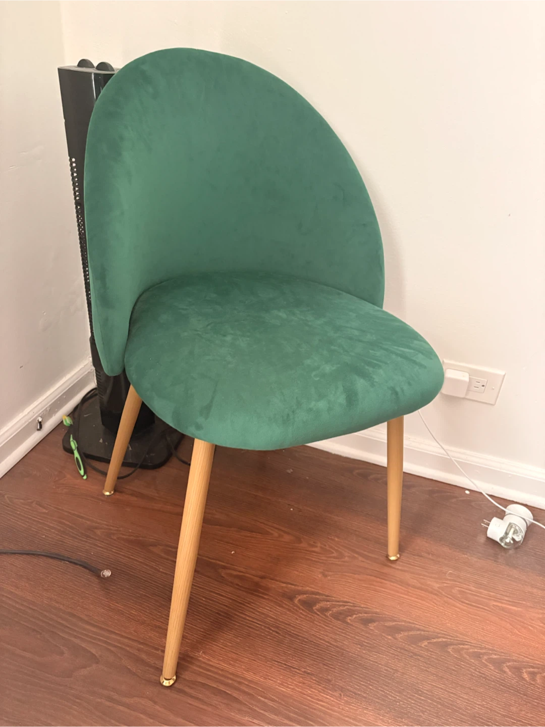Emerald Green Velvet Accent Chair
