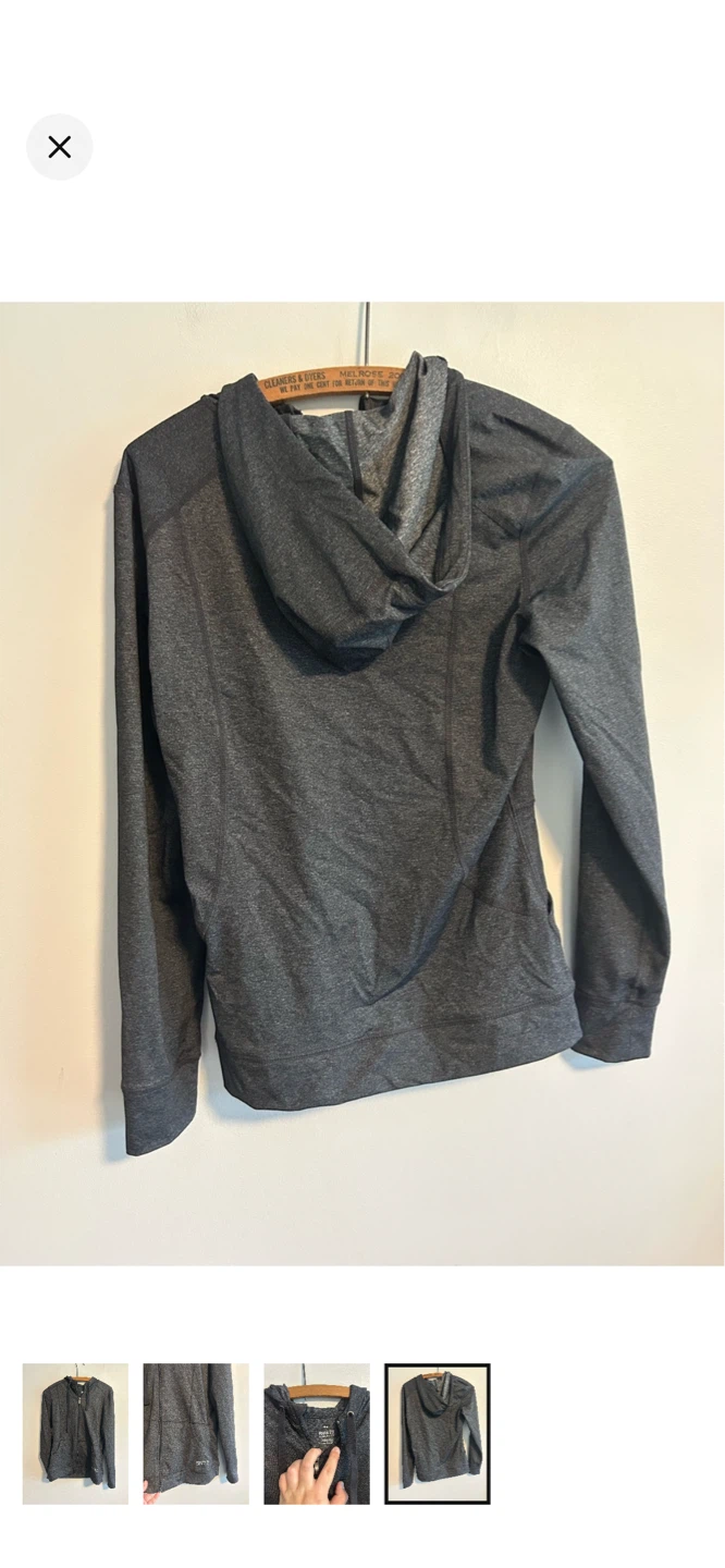 Roots 73 Athletics Full Zip Hoodie - Dark Grey - Size S/P - photo 4