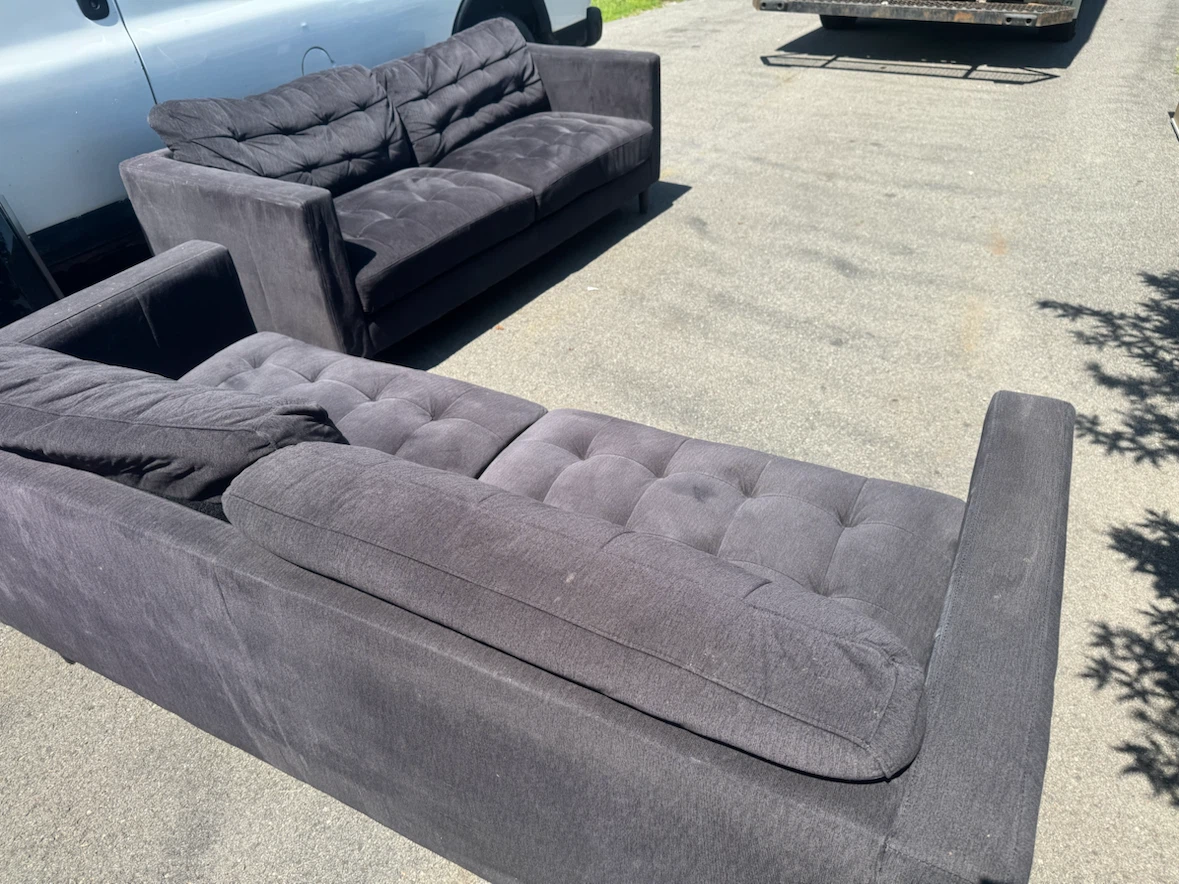 Dark Grey Sectional Sofa - photo 2