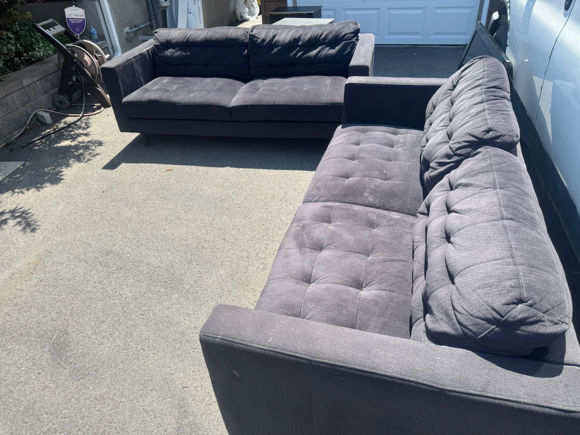 Dark Grey Sectional Sofa - photo 3