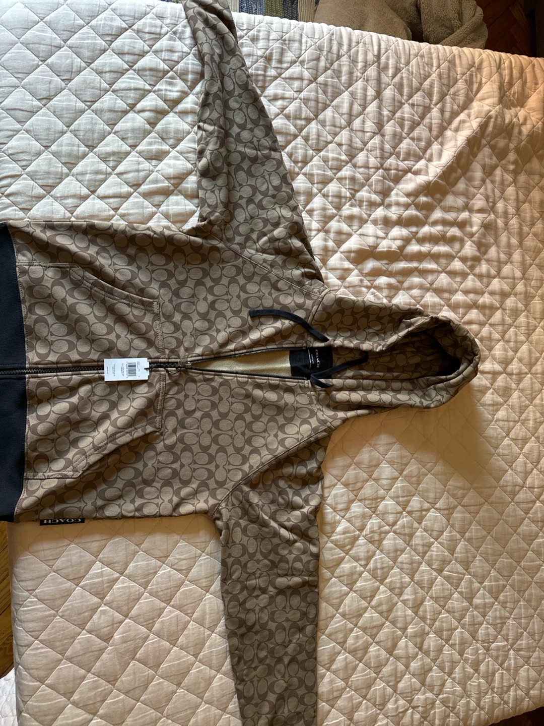 Coach Signature Zip-Up Hoodie