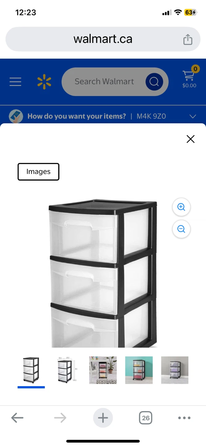 Sterilite 3 Drawer Plastic Organizer - photo 2
