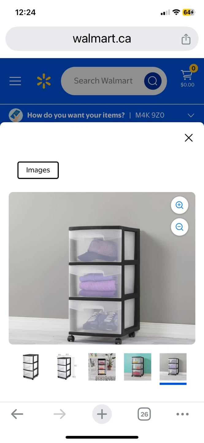 Sterilite 3 Drawer Plastic Organizer - photo 3