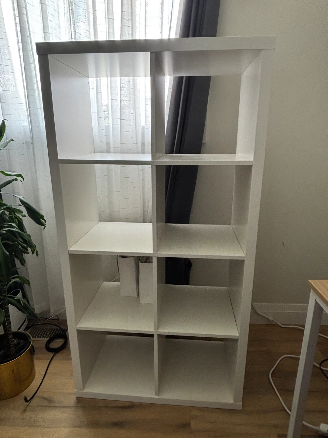White 8-Cube Storage Shelf (2)