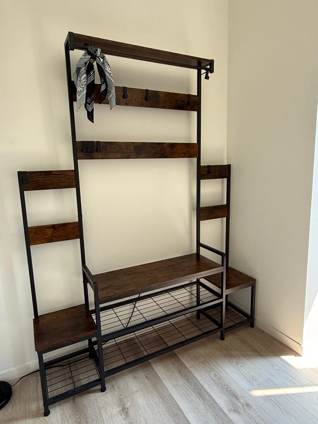 Entryway console - Hall Tree with Bench and Coat Rack