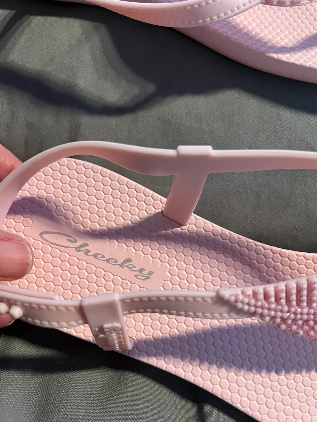 Cheeky Pink Thong Sandals size 9 - photo 4