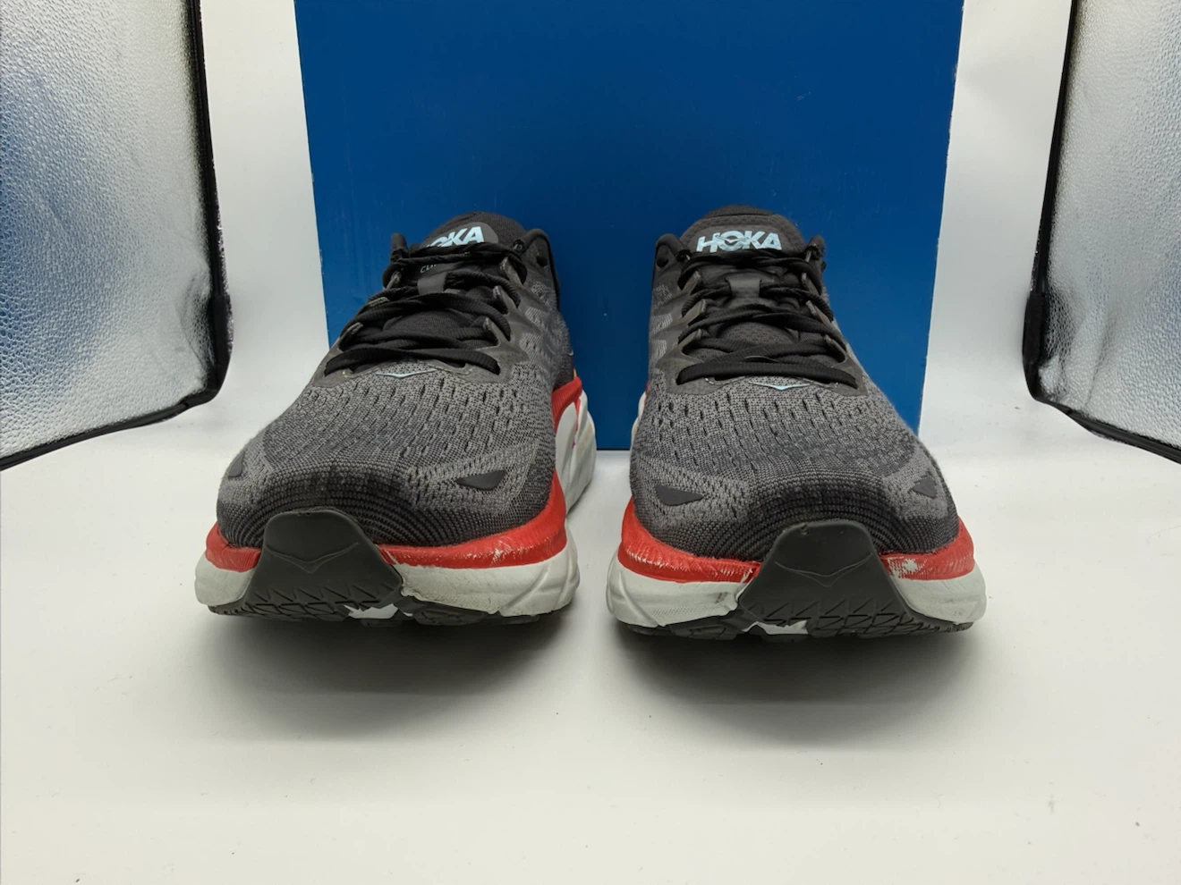 Hoka Clifton 8 Wide Anthracite Men’s Running Shoes Size US 9 2E - photo 4