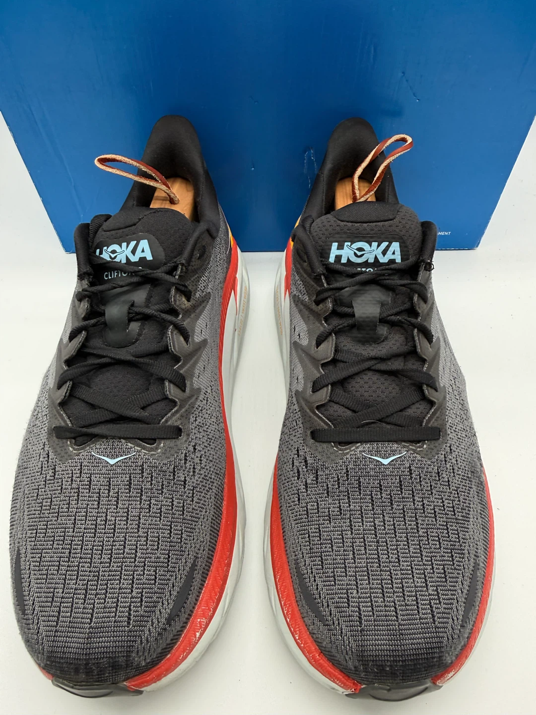 Hoka Clifton 8 Wide Anthracite Men’s Running Shoes Size US 9 2E - photo 5