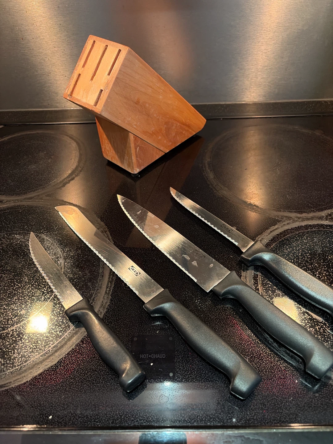 IKEA Knife Block Set with 4 Knives - photo 2
