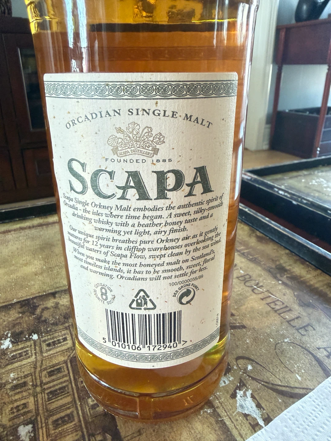 Scapa 12 Year Old Single Malt Scotch Whisky | 1L - photo 2