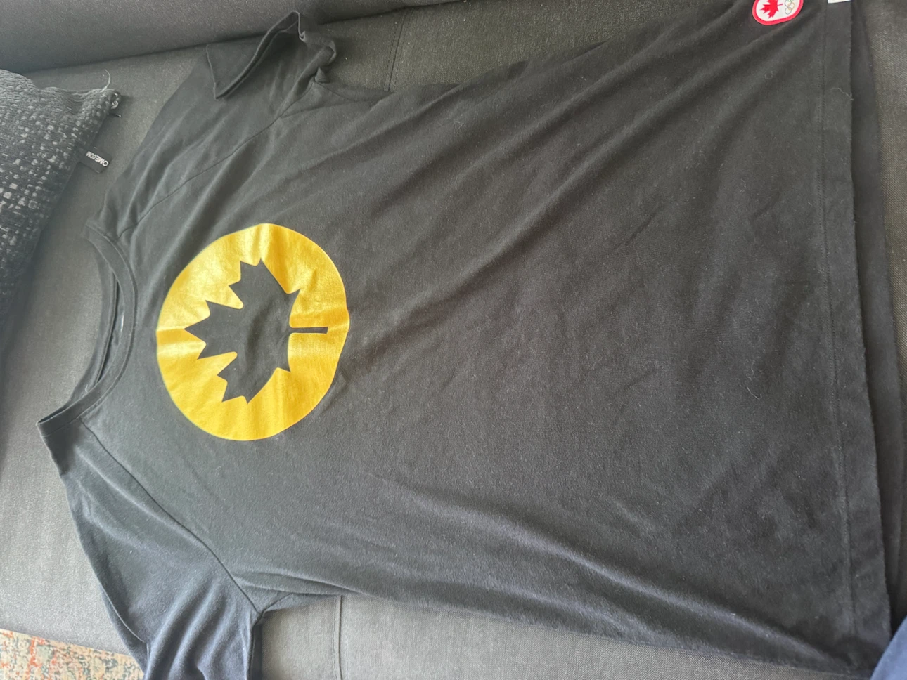 Hudson's Bay Black Maple Leaf T-Shirt