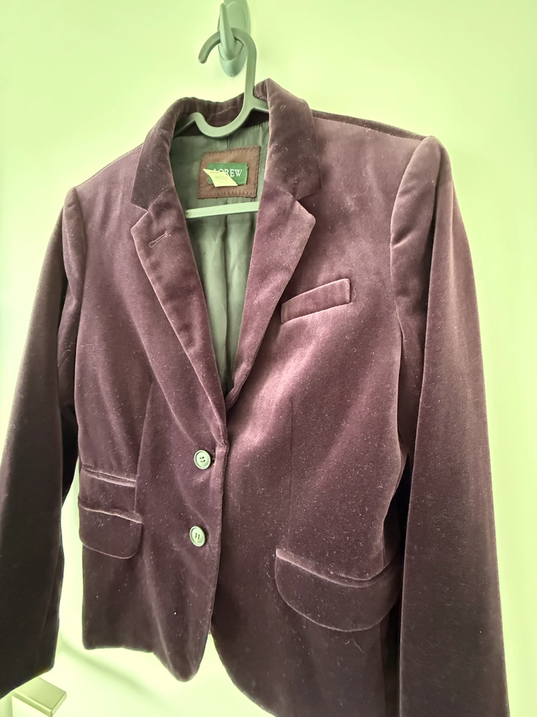 J. Crew Velvet Blazer - Purple - Size 4 - photo 3