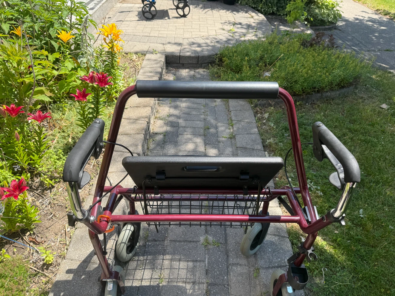 Like New-Red Walker with Seat and Basket $50 - photo 4