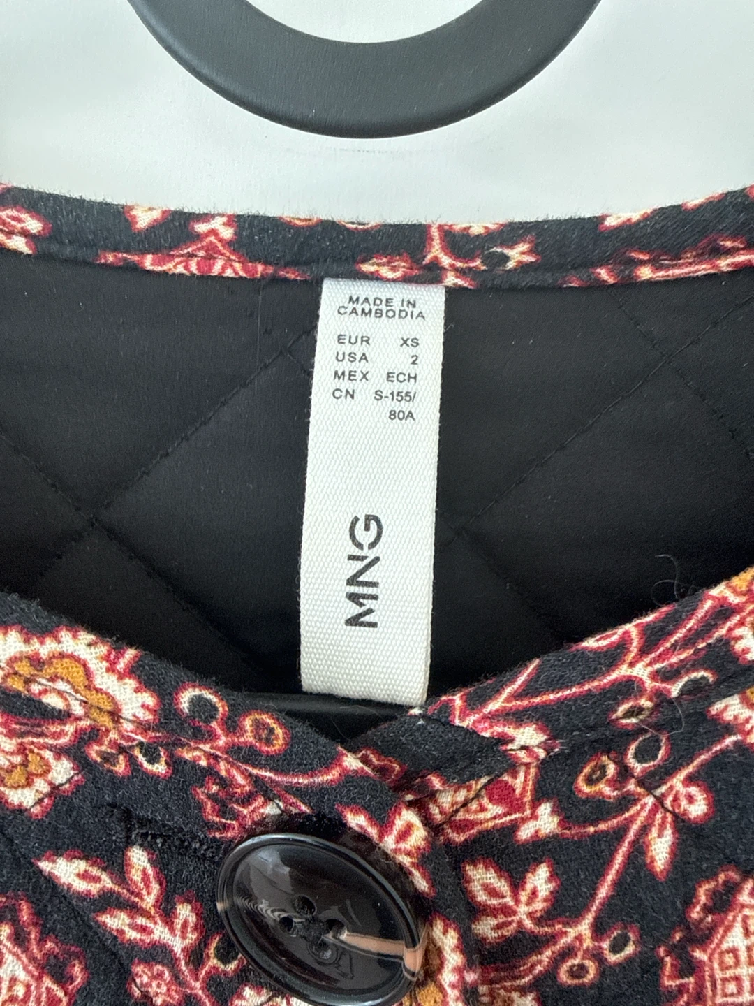 MNG Quilted Floral Jacket XS - photo 3
