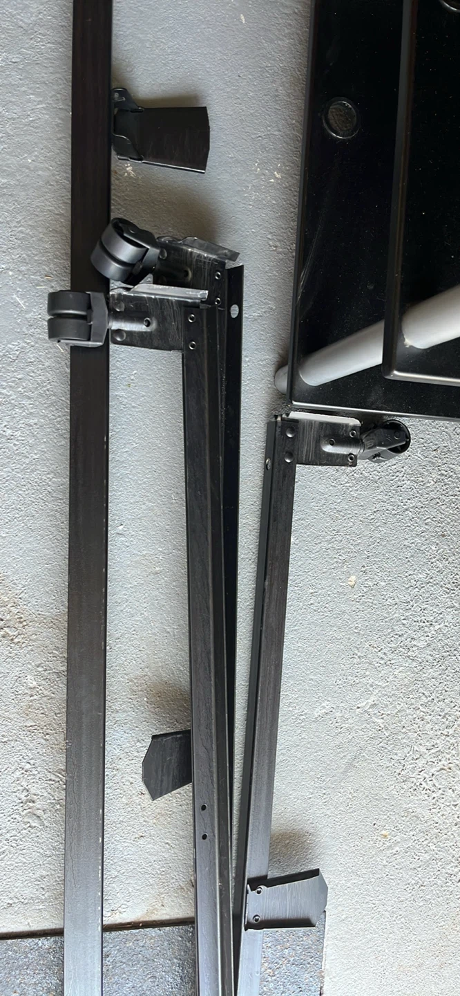 Full size Metal Bed Frame with wheels