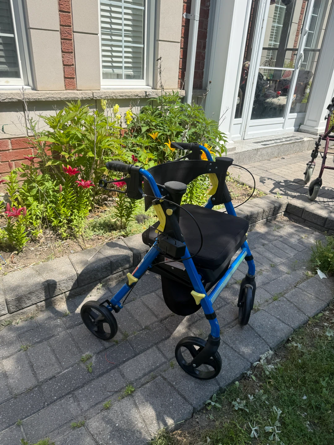 Guardian Walker- Seat, fabric basket & removable bag