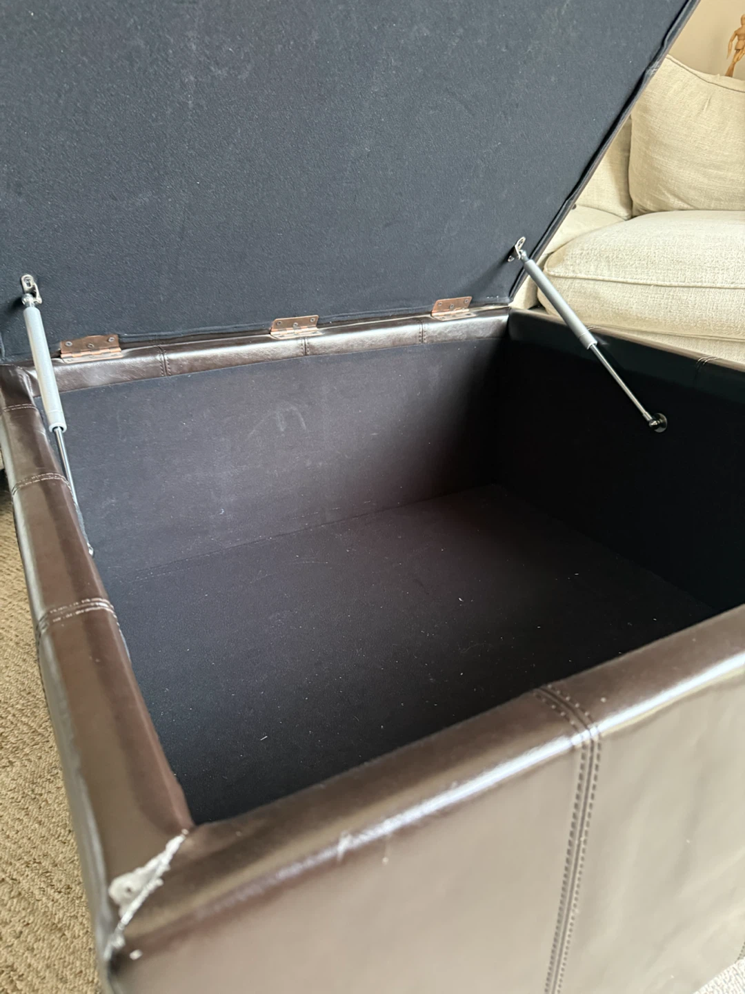 Brown Storage Ottoman - photo 2