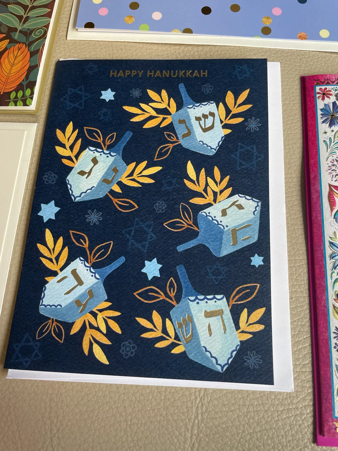 Set of 10 assorted Judaica  Holiday Cards - photo 2