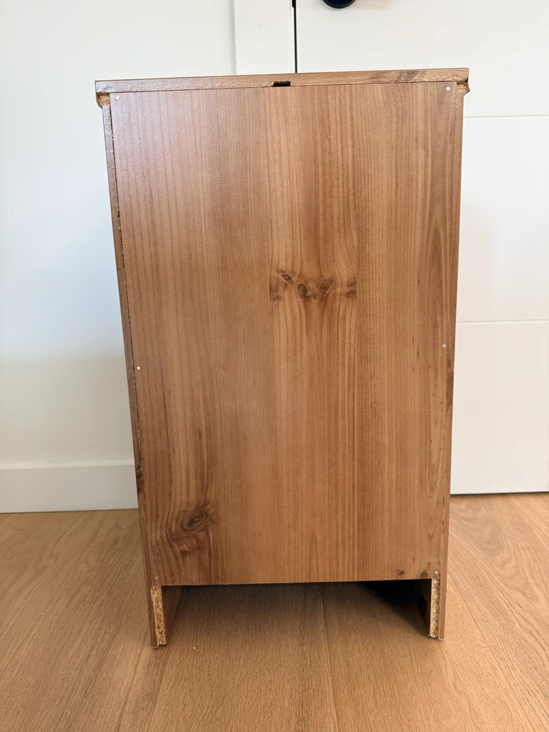 Ikea Oak Nightstand with Cabinet - photo 3