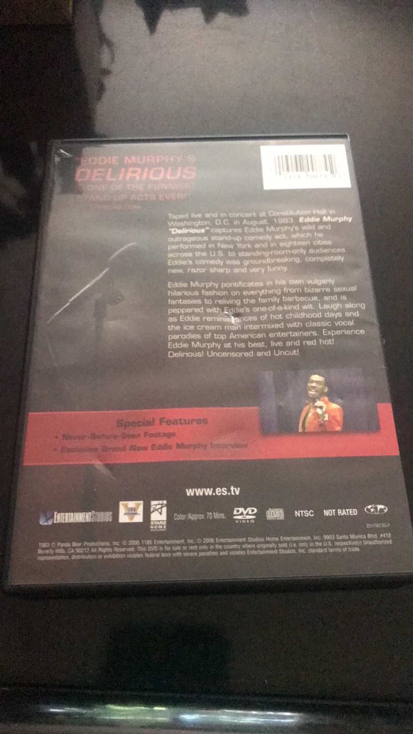 Eddie Murphy Delirious DVD - photo 2