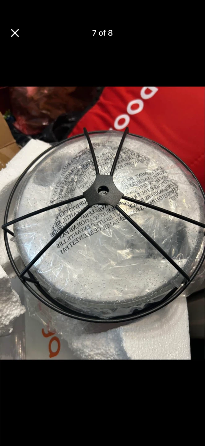 Flush Mount Ceiling Light Fixture with Seeded Glass Shade