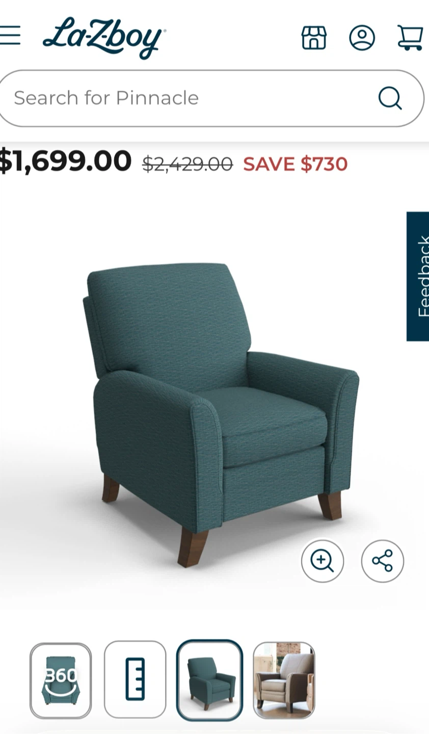 LA-Z-BOY RECLINER “Riley High Leg” - photo 4