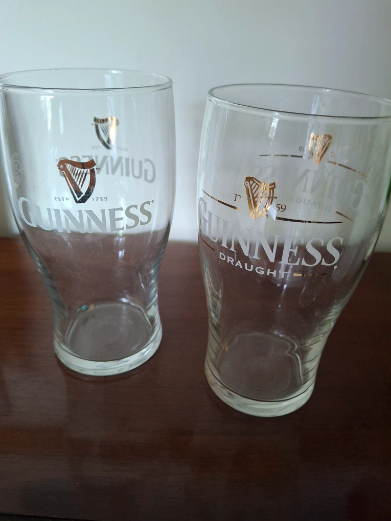 2 Guinness glasses