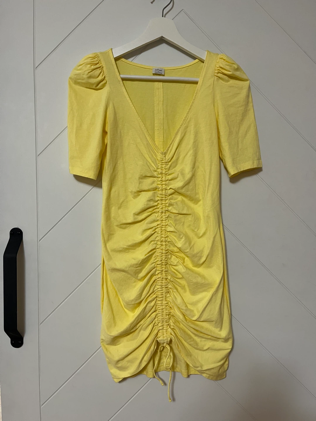 Wilfred Yellow Ruched Dress - photo 3