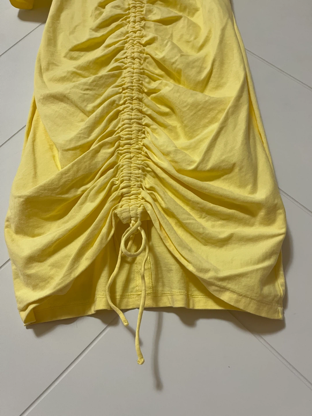 Wilfred Yellow Ruched Dress - photo 5