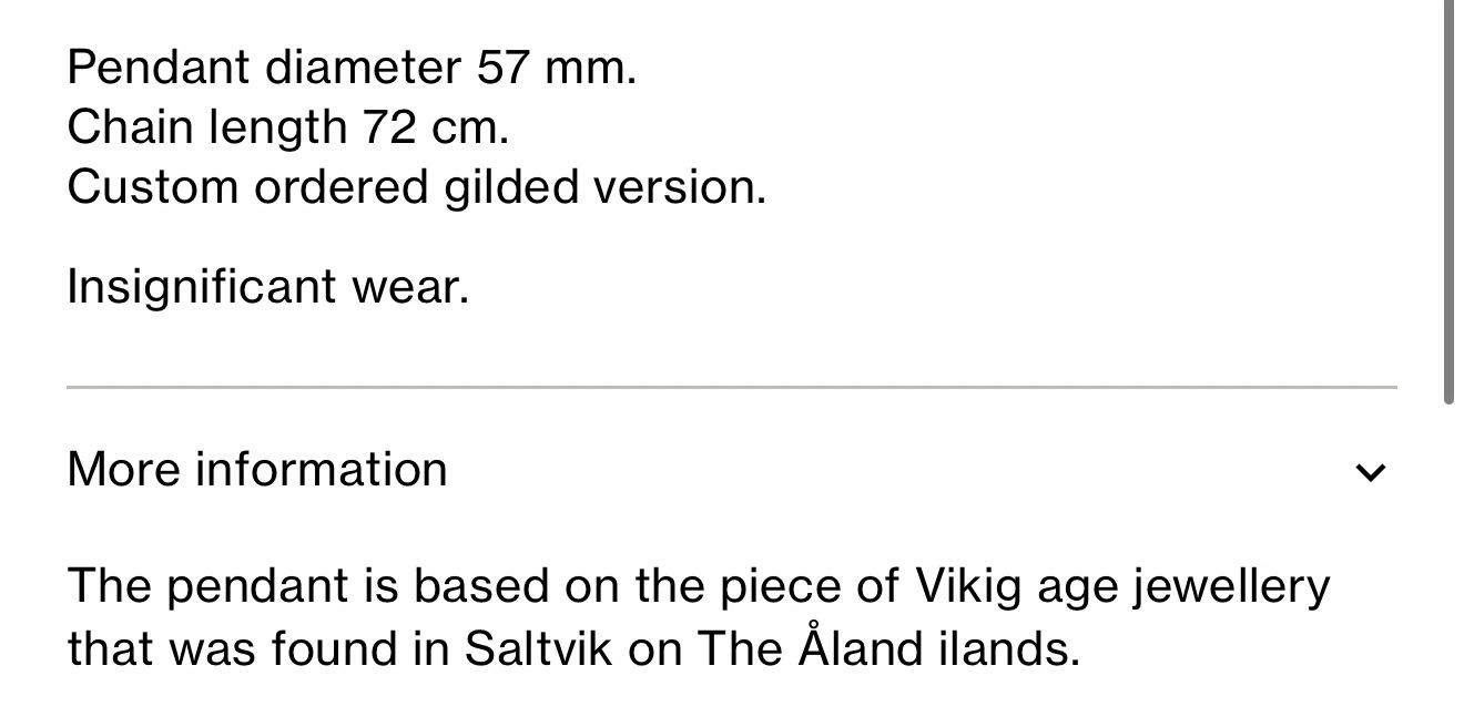 Kalevala Koru "Åland pendant" necklace - photo 3