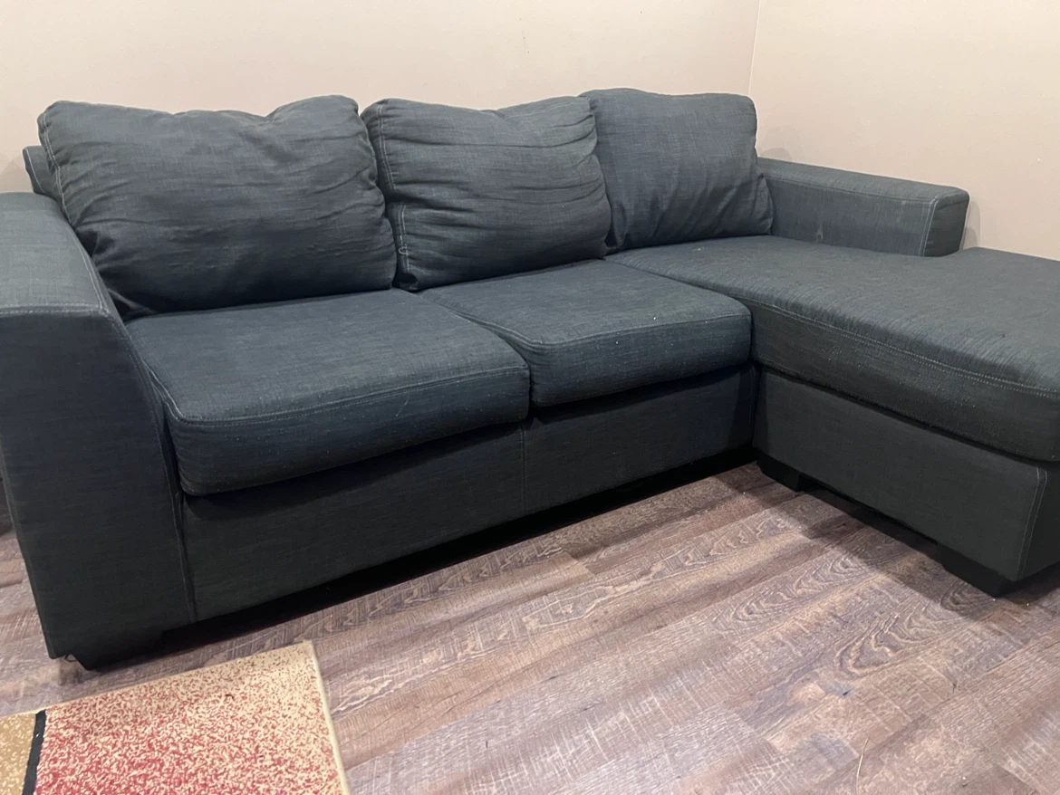 Dark Grey Sectional Sofa - photo 2