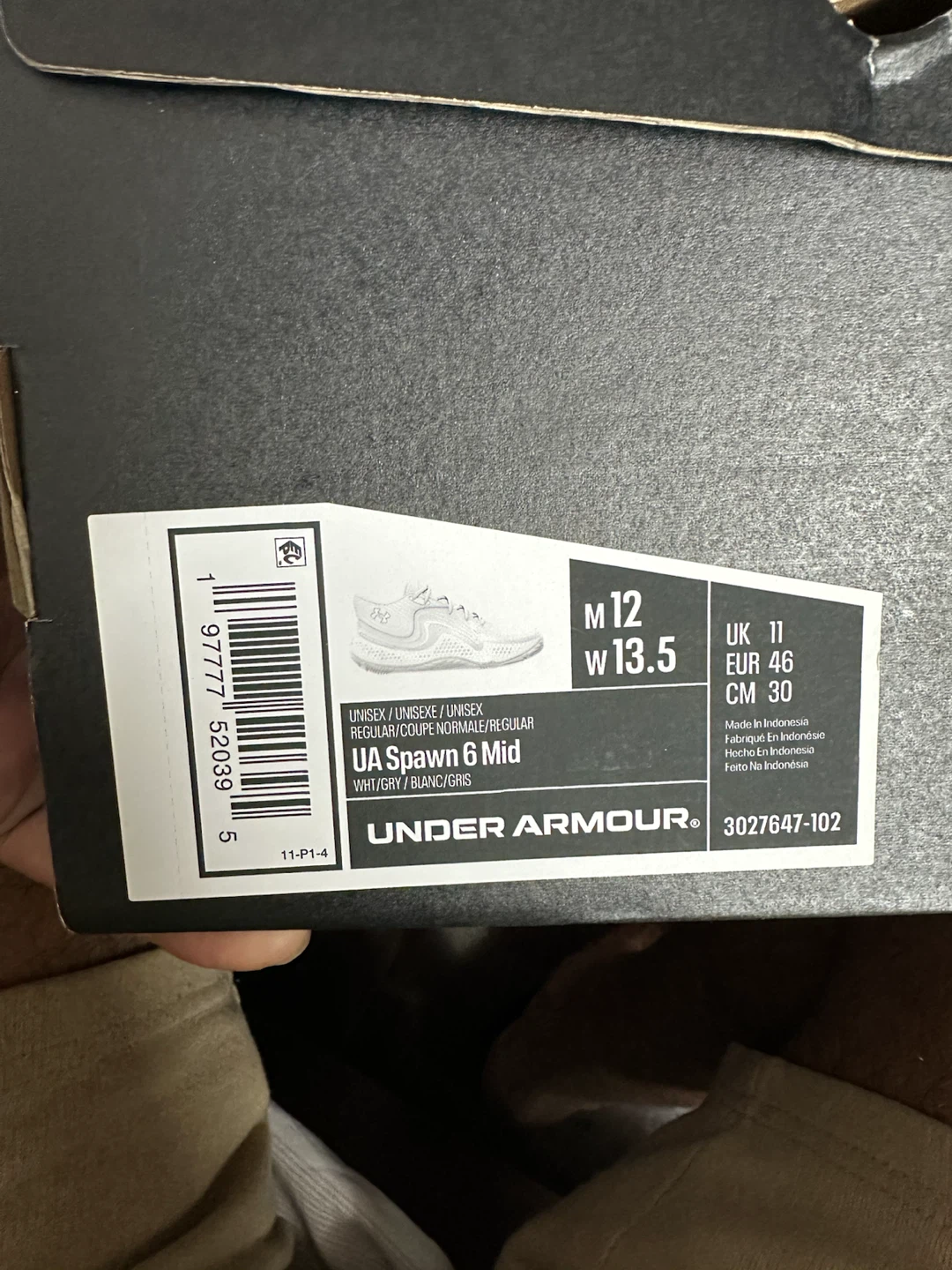 Under Armour Spawn 6 Mid Basketball Shoes - White - photo 5