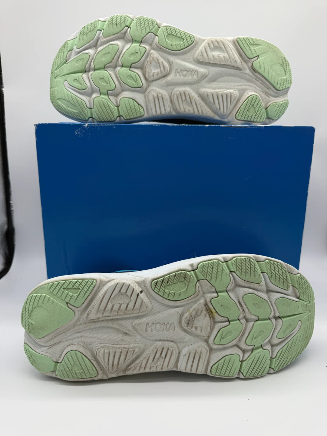 Hoka Clifton 10 Wide Skyward Blue Men’s Running Shoes Sz 11 2E - photo 3