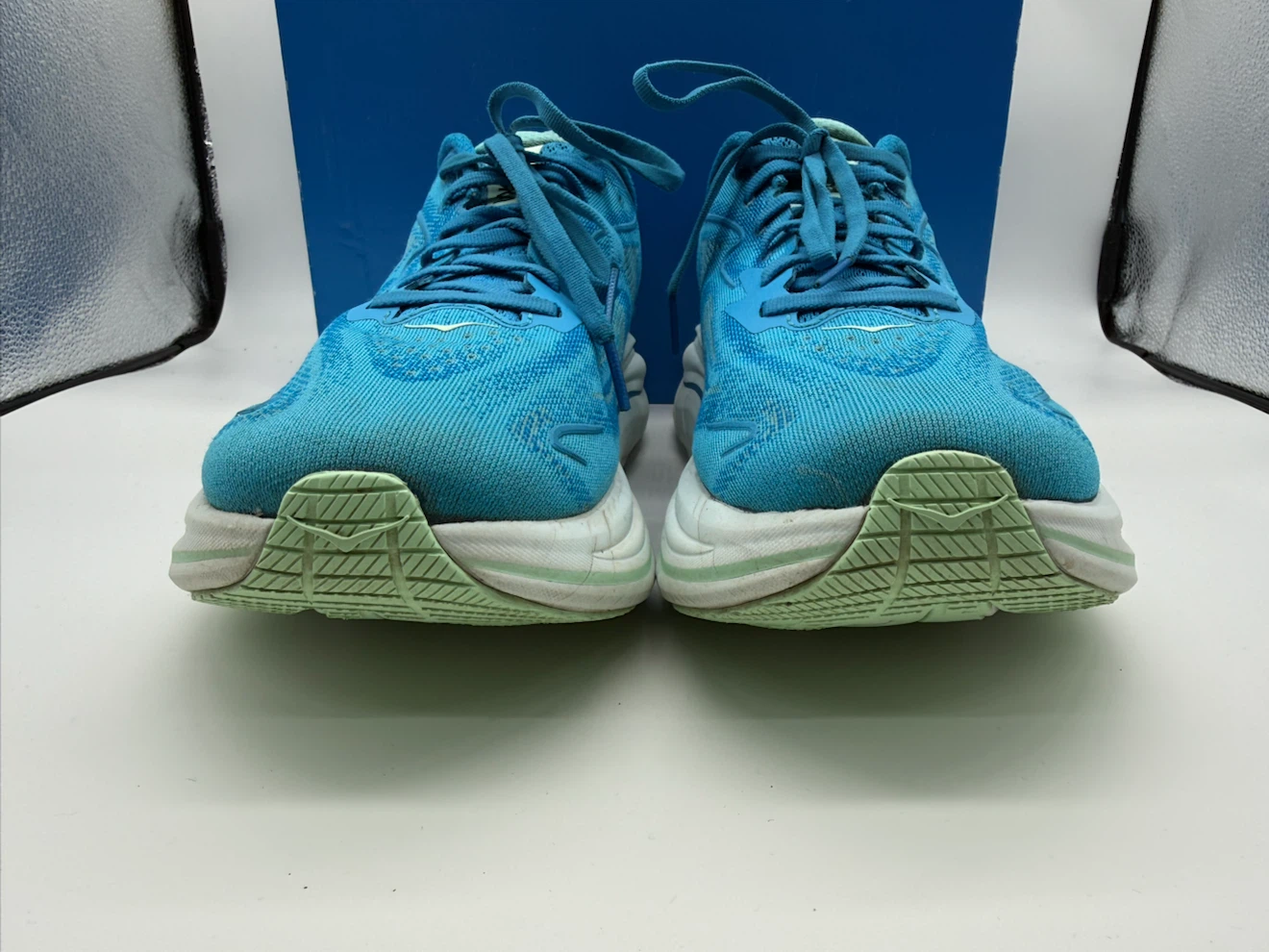 Hoka Clifton 10 Wide Skyward Blue Men’s Running Shoes Sz 11 2E - photo 4